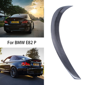 For 1 Series E82 Coupe Sedan P Style Carbon Fiber Rear Spoiler Trunk Wing 2007-2013 - Product Image 1