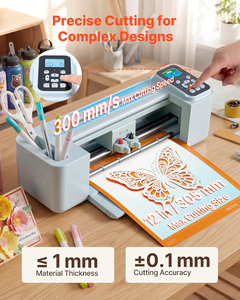 Machine de Découpe Vinyle S301 Likcut Améliorée <span class=keywords><strong>pour</strong></span> Projets DIY Artisanaux, Traceur de Découpe <span class=keywords><strong>pour</strong></span> Papier Cartonné et Vinyle Thermocollant - Product Image 4
