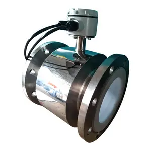 Ptfe Voering DN10-300 Magnetische Water Flowmeter Voor Ind 4-20ma Output Ip65 Elektromagnetische Flow Meter