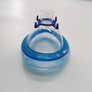 Mascarilla de Anestesia de PVC Suave de Alta Calidad, con Cojín Hermético, Libre de <span class=keywords><strong>DEHP</strong></span>, Desechable - Product Image 2