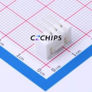 WAFER-HA2.54-4PWZ Wire-to-Board Pin Header Bent Lead Through Hole,P=2.5mm Connector 1x4P 2.5mm Right Angle Insert XHB - Product Image 2