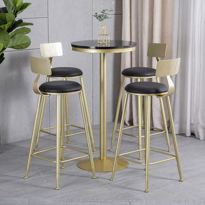 Chaises en tissu, tabourets <span class=keywords><strong>de</strong></span> <span class=keywords><strong>bar</strong></span> en cuir PU à vendre, pieds dorés, chaises <span class=keywords><strong>de</strong></span> <span class=keywords><strong>bar</strong></span> pour salon <span class=keywords><strong>de</strong></span> thé, café, chaises hautes - Product Image 6