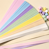 Bandes de papier origami Lucky Star à faible MOQ, couleurs unies et dégradées, papier à plier pour loisirs créatifs, commande d'essai, fournisseur d'usine en gros
