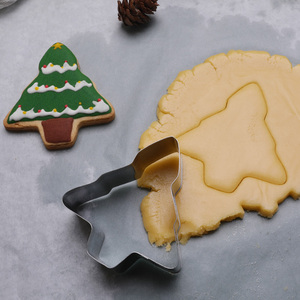 Chine Vente en gros OEM Arrivée Fournisseur doré Arbre de Noël Métal <span class=keywords><strong>cuir</strong></span> <span class=keywords><strong>Emporte</strong></span>-pièce Moule à biscuits - Product Image 4