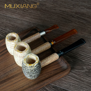 Muxiang Missouri Corn Pipe Straight Type Traditional Tobacco Pipe For Smoking Gift - Product Image 3