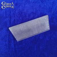 Lentille diffuseur en verre sablé linéaire personnalisée pour les systèmes d'éclairage LED et de projecteurs sur rail