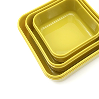 Boîtes de rangement en plastique alimentaire empilables et chauffables avec compartiments, 3 pièces, logo personnalisé, boîtes à goûter rectangulaires pour enfants