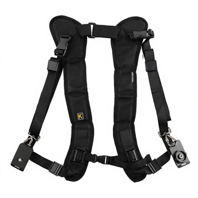 Double Camera Shoulder Strap Belt for 2 Cameras Accessories Nylon Black Sling Belt Strap Woven Straps for Dslr Camera