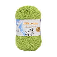 5-ply Spun Milk Cotton Yarn 16S Model 010 Hebei Wholesale Baby Yarn for Crochet Slippers Bags Dolls Medium-thick Yarn