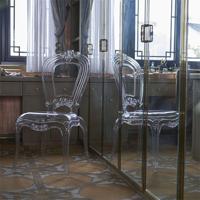 Chaise transparente créative de style nordique pour café, hôtel, mariage, salle à manger, vente en gros d'usine