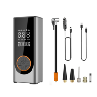 Gonfleur de pneu de voiture numérique sans fil 3*2000mah à corps métallique amélioré 12V à affichage numérique Compresseurs de voiture portables Gonfleurs de pneus