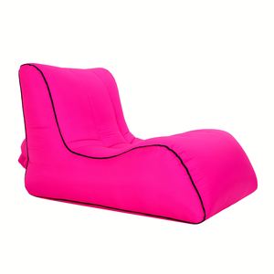 Custom Logo Printed Outdoor Camping Beach Couch Air <b>Sofa</b> <b>Bed</b> <b>Folding</b> Portable Sleeping Bag Inflatable Camping Air Chair - Product Image 2