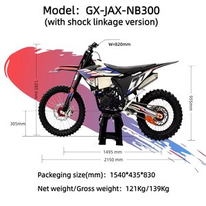 Motocicleta Roja para Adultos GX-JAX-NB300, 200-400cc, Monocilíndrica, Cuatro Tiempos, Refrigerada por Agua, Velocidad de Arranque 80km/h, Refrigeración por Aire SOH - Product Image 4