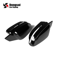 Cubiertas de Espejos Laterales Estilo M4 para BMW G20 G22 G30 G42 G32 G11 Serie 2 3 4 5 7, ABS Inyectado Negro Brillante, LHD