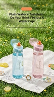 Bouteille d'eau écologique et sûre pour les aliments, étanche, avec couvercle à ouverture rapide et poignée de transport, idéale pour le camping, les pique-niques, les activités sportives, l'école et les voyages.