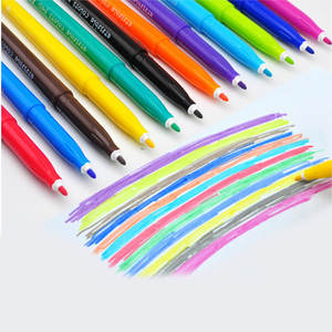 Good 12 Colors1mm Round Tip Felt Pen Effaçable Marker Set <span class=keywords><strong>pour</strong></span> la coloration - Product Image 2