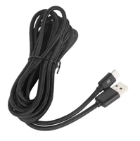 Câble de charge et de données 3M pour manette PS5/Switch Pro, câble de chargeur USB pour manette PS 5 avec voyant lumineux