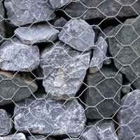 Panier gabion hexagonal galvanisé lourd ASTM A975, boîte gabion enduite de PVC pour mur de soutènement