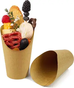 French Fries Holder 12oz Disposable Paper French Fry Cups Charcuterie Cups For All Occasions
