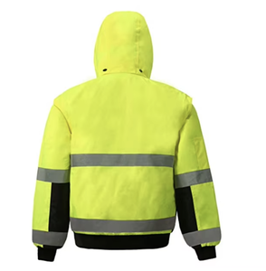 เสื้อผ้านิรภัยสะท้อนแสง EN ISO 20471ระดับมาตรฐานป้องกันแขนถอดได้กันน้ำได้รับการออกแบบจากจีน - Product Image 5