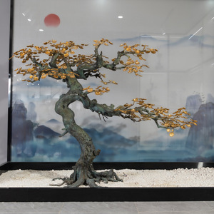 Artesanía en Cobre: Adorno de Árbol de la Fortuna en Cobre, Decoración para Sala de Estar, Estilo Feng Shui, Pieza Única - Product Image 2