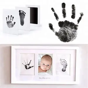 2023 neues Handabdruck-Clean-Touch-Stempel kissen für Bebes Clean Touch Ink Pad Baby-Handabdruck und Footprint Inkless Infant Hand and Foot