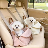 Sac de transport pour chien personnalisé, luxueux, matelassé, sac de voyage pour animaux de compagnie, porte-chiot portable, lit pour animaux de compagnie avec ceinture de sécurité pour petits chiens