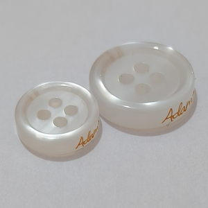 Nút nhựa ngọc trai khắc logo thương hiệu tùy chỉnh dành cho áo polo nam - Product Image 4