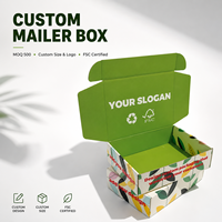 Boîte d'expédition personnalisée en carton ondulé FSC écologique avec papier recyclable et approvisionnement en gros pour l'expédition e-commerce