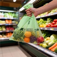 BPI-gecertificeerde composteerbare PLA-maïszetmeel zak van 3 gallon voor fruit en groenten, diepvriesbestendig en milieuvriendelijk