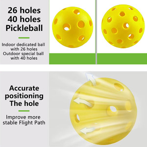 Cao Cấp Bền 40 Lỗ Ngoài Trời Pickleball Bóng Tùy Chỉnh Thương Hiệu PE Rotomold Ép Phun Bóng Cho Giải Đấu & Đào Tạo - Product Image 4