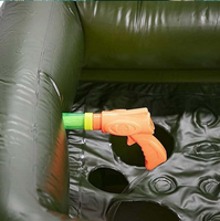 Bassin gonflable pulvérisateur d'eau pour enfants, jouet de combat pour fêtes au bord de la piscine, batailles aquatiques, en PVC respectueux de l'environnement