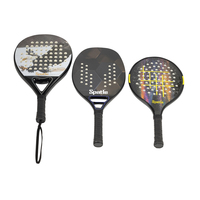 Raquette de paddle professionnelle en fibre de carbone et fibre de verre, conception OEM, prix d'usine, 3K/12K/18K, puissance de rotation supérieure, durable, divertissement