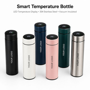 Custom Logo Smart Temperature <b>Bottle</b> Gift Set 304 Stainless Steel Vacuum Insulated <b>Flask</b> with LED Display Business Gifts - Product Image 4