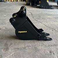 Bucket Penggali Mini RSBM Heavy Duty 200mm, Bucket Penggali Parit Sempit dengan Gigi untuk Hitachi 2.5 Ton
