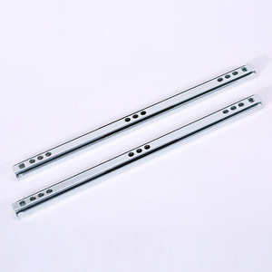 Glissières de tiroir à billes miniatures Zhan Han 17 mm, 10, 12, 14, 16 pouces, en acier laminé à froid pour petits tiroirs et armoires métalliques - Product Image 2