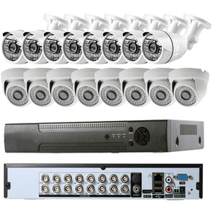 Nhà Máy An Ninh Hệ Thống CCTV <span class=keywords><strong>Analog</strong></span> <span class=keywords><strong>Camera</strong></span> 16 Cái Bộ 16 Kênh DVR Kit 16CH HD <span class=keywords><strong>Video</strong></span> <span class=keywords><strong>Recorder</strong></span> - Product Image 1