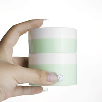 Pot vide en gros pour crème visage 50g 80g 100g 120g, pot cosmétique rond à large ouverture 4oz en plastique avec couvercles