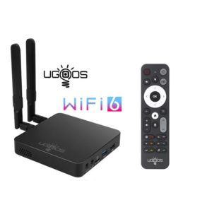 <span class=keywords><strong>Ugoos</strong></span> <span class=keywords><strong>AM6</strong></span> <span class=keywords><strong>Plus</strong></span> Amlogic S922X-J Quad Core Android 9.0 4K Smart TV Box WiFi6 Compatible con Función RTC 4GB RAM 32GB ROM Mali-G52 MP6 - Product Image 1