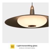 Lustre LED moderne haut de gamme en aluminium gris, design élégant et luxueux, 3000K/5700K, trois couleurs, 5 niveaux