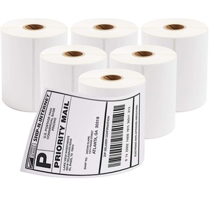Fanfold-etiquetas térmicas perforadas para impresoras de escritorio, adhesivos de 4x6 pulgadas, 2000, gran oferta, <span class=keywords><strong>Amazon</strong></span> - Product Image 1