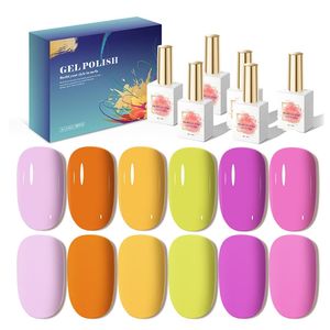 AILANUO 15ml 6 PCS/box Soak off UV LED Colors Nail Gel Polish OEM Customized Private Label Enamel Gel Nail Polish Vernis Set - Product Image 1
