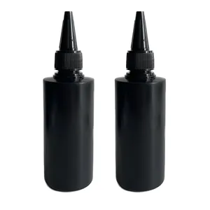 Wholesale Factory Price 100ml Plastic Matte Black Squeeze Bottle for Oil