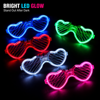 Lunettes LED Cœur Lumineuses en Gros – 5 Couleurs pour Concerts, Festivals, Boîtes de Nuit et Événements