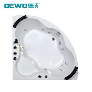 Europa Paare 2-Personen Weiß Acryl Whirlpool Dreieck Ozon Haus Massage <span class=keywords><strong>2.</strong></span> Generation Ecke Whirlpool Badewannen für den Innenbereich - Product Image 2