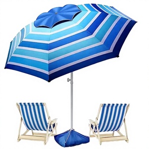 Sombrilla de Playa Oxford Plateada de 90 cm para Exteriores, con Varillas de Aleación Manuales de 8 Varillas, Moderna, Imprimible, para Publicidad, Comercio Exterior - Product Image 4