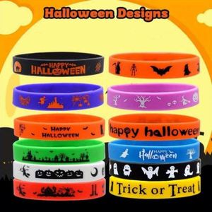 Bracelets personnalisés en silicone pour festivals, imprimés, écologiques, pour Halloween - Product Image 3
