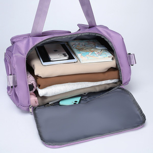 Travel Bag Large Capacity Wet Dry Separation Maternity With Shoe Compartment Sports Fitness Unisex Purple Gray Blue Pink Dark - Product Image 3