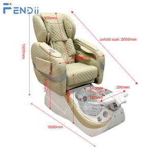 Schönheitssalon-Möbel Elektrischer <span class=keywords><strong>Massage</strong></span>-Fußbad-Pedikürestuhl mit Schüssel - Product Image 3