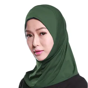 Yibaoli 핫 세일 잘 만든 내부 모자 hijab 스카프 목 전체 커버 이슬람 이슬람 모자 스카프 hijab 여성
